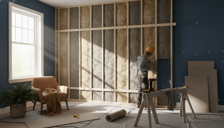 Comment isoler un mur intérieur : guide complet 2026 : Isolation mur intérieur sur ossature : quand et comment la choisir