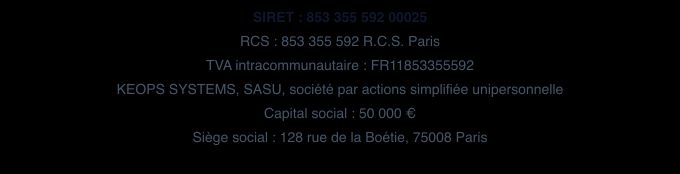 Informations éditeur du site